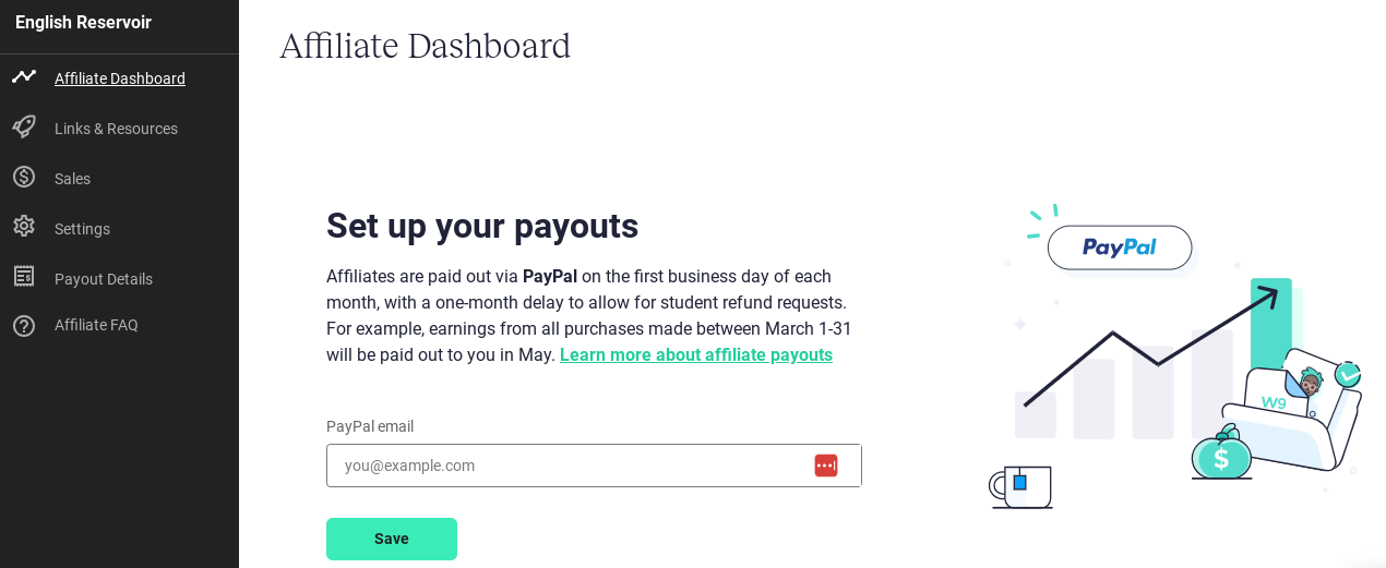 How can I track my affiliate earnings/data?