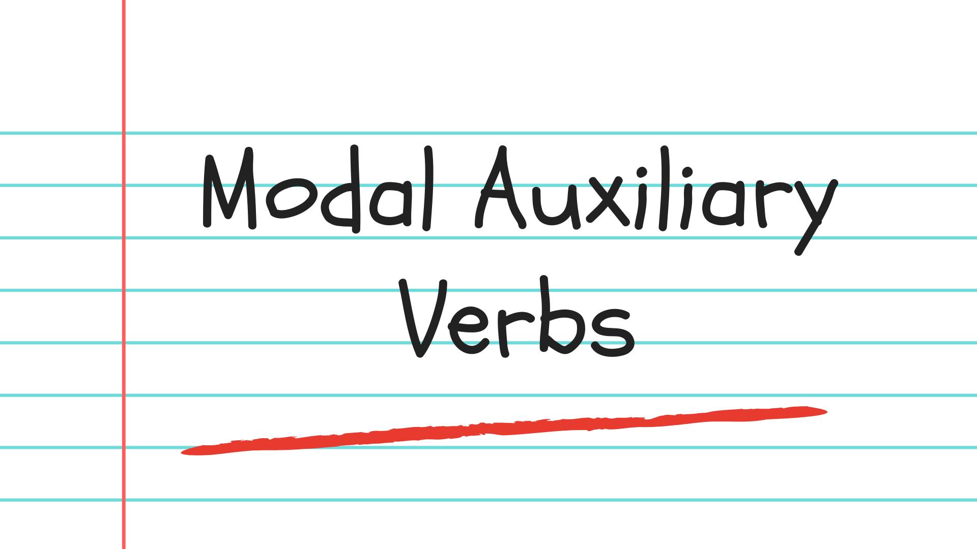 Modal auxiliary verbs